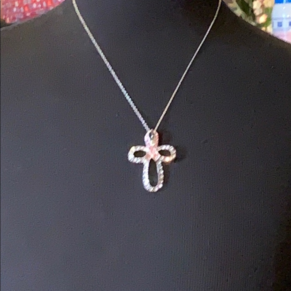 Pink ribbon cross estate
